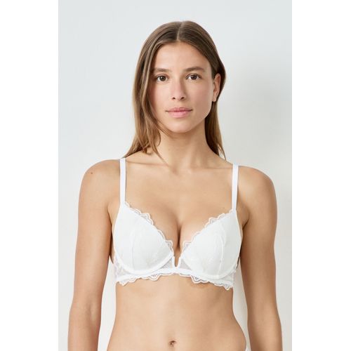 Soutien-Gorge N.2 - Le Push-Up Plongeant - Prelude - 95a - Ecru - Femme - Etam