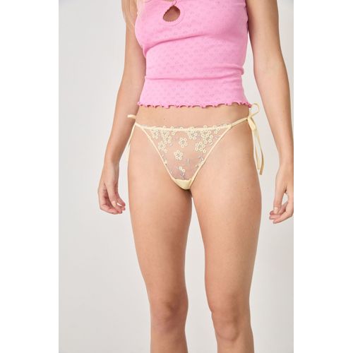 String À Nouer En Tulle Brodé - Enchantement - L - Soleil - Femme - Etam