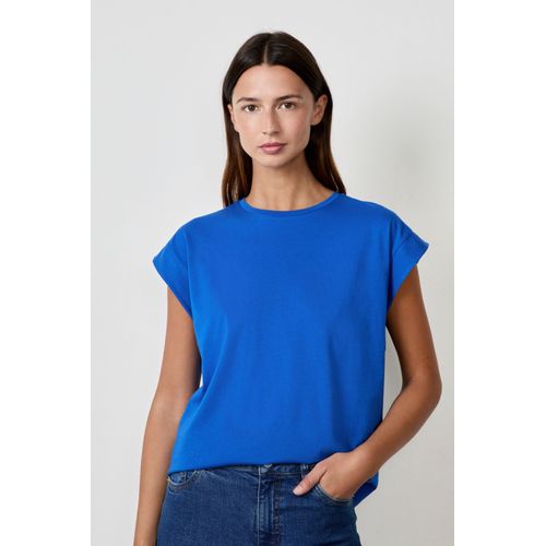 T-Shirt Col Rond 100% Coton - T Joss R - M - Bleu Roi - Femme - Etam