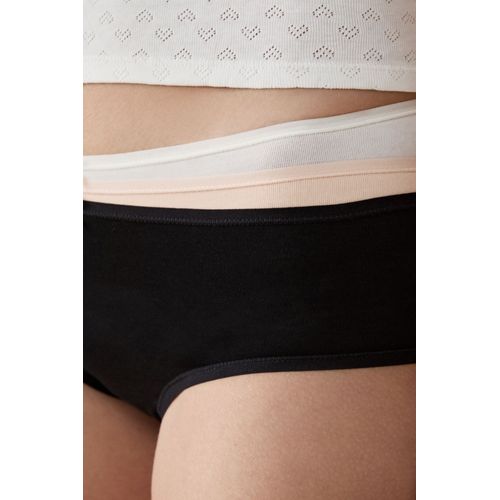 Lot De 3 Culottes En Coton - Yasmine Spe - 2xl - White - Femme - Etam