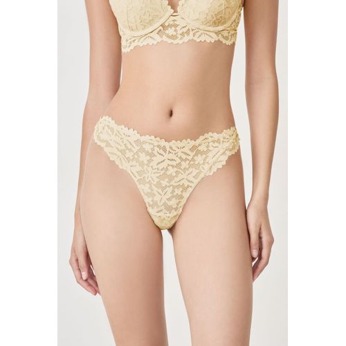 Tanga En Dentelle - Legende - 40 - Citron - Femme - Etam