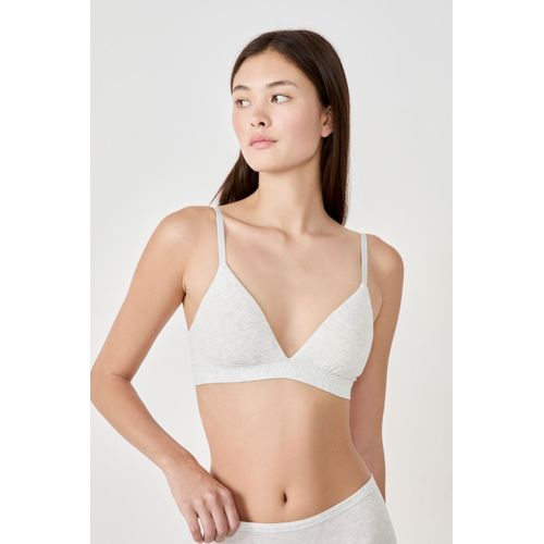 Soutien-Gorge N.8 - Le Triangle Sans Armatures - Coton 360 - L - Silver - Femme - Etam