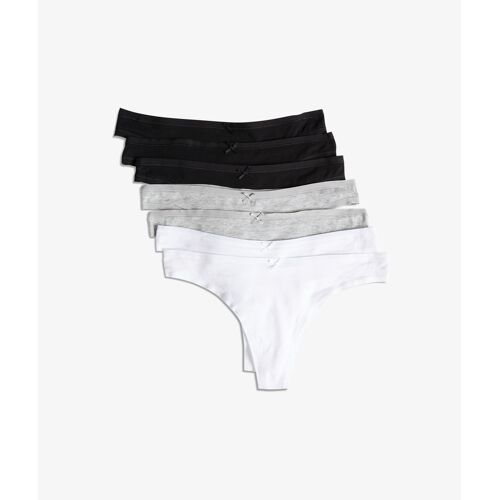 Lot De 7 Strings En Coton - Jack - M - White - Femme - Etam