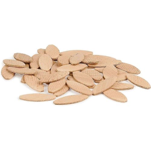 100pcs lattes de qualité menuisier |type Lamello 10|Chevilles plates | Connecteurs en bois de hêtre53 x 19 x 4 mm