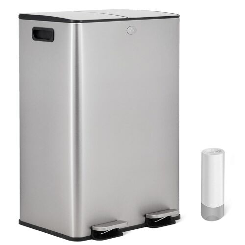 Poubelle cuisine TRI SELECTIF 2 COMPARTIMENTS 20L VIDACHARMY + 20 sacs