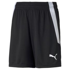 Puma Short De Football Teamliga Enfant Et Adolescent, Vêtements, Noir/Blanc, 4-5y