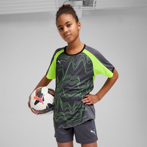Puma Maillot De Football À Motif Individualliga Enfant Et Adolescent, Vêtements, Galactic Gris/Jaune Alert, 11-12y
