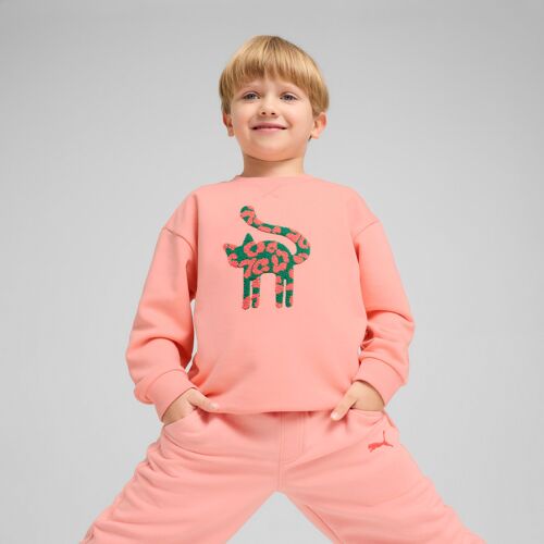 Puma Cats Club Crew Kids, Vêtements, Rose Fruit, 3-4y