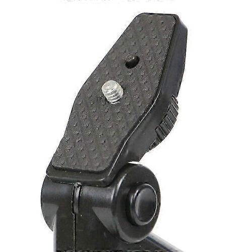 Mini Trépied D'appareil Photo De Bureau - Trépied De Téléphone Pliable En Plastique Avec Tête Sphérique 120,Vis 1/4,Pince Pour Smartphone,Appareil Photo Reflex Numérique,Lumière Led2pcs