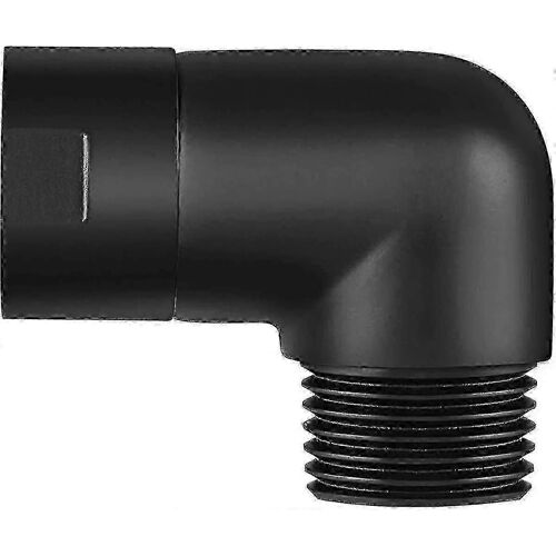 Adaptateur de coude de douchette pour bras de douche à 90 degrés noir mat