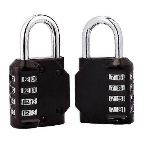 [2 Pièces] Cadenas À Combinaison À 4 Chiffres,Serrure À Combinaison Étanche,Fermoir À Combinaison Étanche En Métal Et En Acier Plaqué