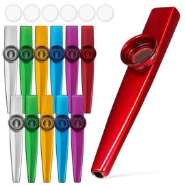 12 Pcs Kazoos Kazoo Instrument Métal Kazoos Pour Adultes Débutant Kazoos Performance Kazoo Pour Les Enfants