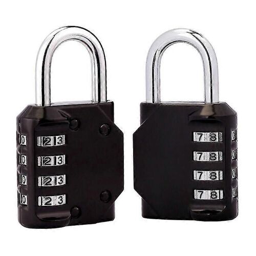 [2 Pièces] Cadenas À Combinaison À 4 Chiffres,Serrure À Combinaison Étanche,Fermoir À Combinaison Étanche En Métal Et En Acier Plaqué