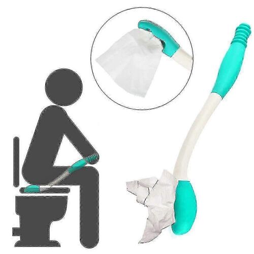Toilette Auto-essuyage Aide Essuie-glace à long manche Aide à la prise en tissu facile pour les personnes âgées,enceintes