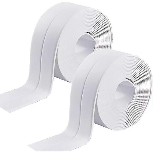 Paquet de 2 rubans d'étanchéité,bande de mastic de bain imperméable et adhésive Bande de calfeutrage