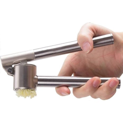 Presse-Ail En Acier Inoxydable - Coupe-Ail / Broyeur À Ail / Presse À Gingembre Avec Une Poignée Robuste En Acier Inoxydable,Une Aide De Cuisine Et Une Cuisine Pratiques