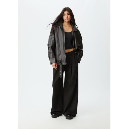 Stradivarius T-Shirt En Polyamide Noir Xl
