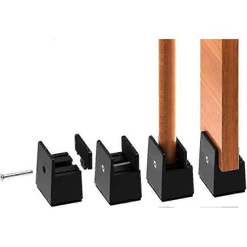 Élévateur De Pied De Lit Réglable De 2 Pouces,Rehausseurs De Meubles Robustes De 5 Cm,Pour Épaisseur De Pied De Lit 0-1,5 Pouce,Hauteur De Lit,Canapé,Bureau,Armoire,Support 2000kg