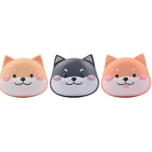 Étui À Lentilles De Contact Mignon Shiba Inu Cartoon Lentilles De Contact Et Bouteille7.5 * 6.5 * 4.5cm 