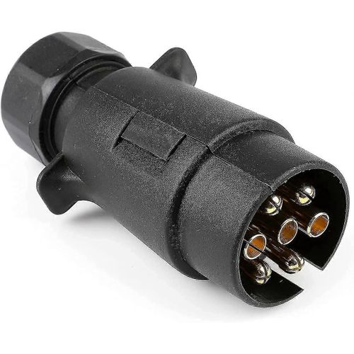 Prise De Remorque Mâle Mâle 7 Broches Accouplement Pour Remorques De Voiture,Caravanes,Porte-Vélos