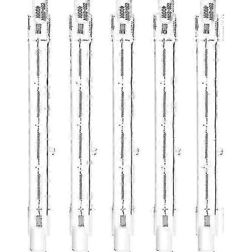 5pcs R7s 118mm 400w Lampe Halogène Crayon Ampoule Dimmable Ac 220-240v 7500lm J118 Linéaire Halogène Projecteur Boris