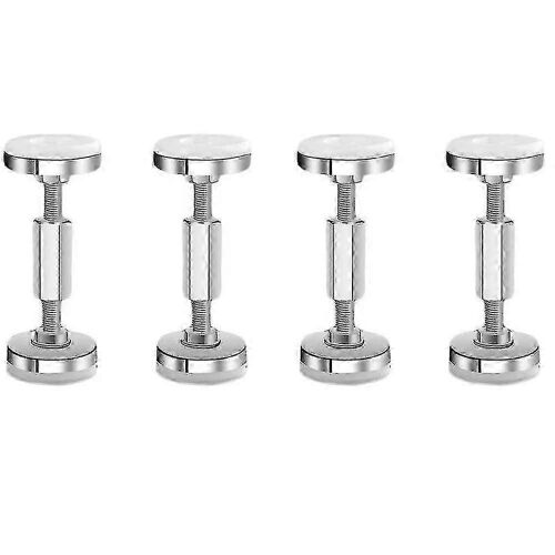 4pcs outil anti-secousse de cadre de lit fileté réglable,les têtes de lit empêchent le desserrage (argent,5