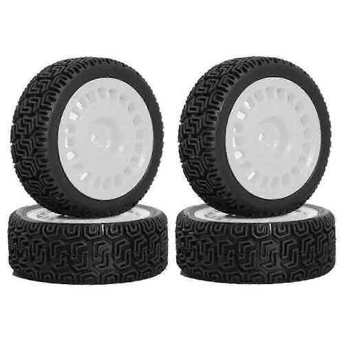 4pcs 68mm -pneus pneu en caoutchouc pneu roue pour XV01 XV02 TT01 TT02 PTG-2 1/10 RC -Pièces de mise à niveau de voiture de course