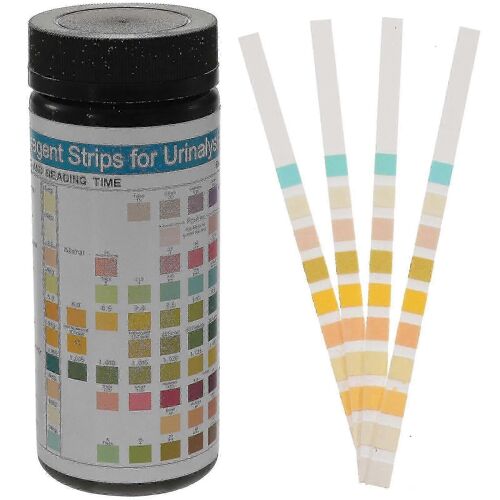 100 Pcs Urine Ph Bandelettes De Test Bandelettes De Test D'urine Bandes De Test De Protéines D'urine 12-29 