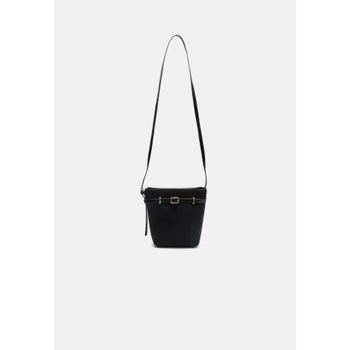 Stradivarius Sac Bandoulière Détail Ceinture Noir Os