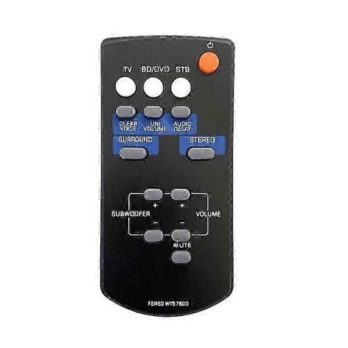 FSR60 WY57800 Télécommande de remplacement pour Yamaha Amplificateur YAS101 YAS101BL ATS-1010 YAS-101 YAS-1