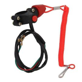 Interrupteur D'arrêt D'urgence Longe D'arrêt D'urgence Interrupteur De Moteur Bouton-Poussoir Pour Atv Moto Bateau Interrupteur-Bon