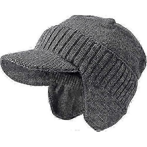Bonnet En Tricot Avec Visière Pour Homme - Casquette Gavroche D'hiver À Porter Au Quotidien