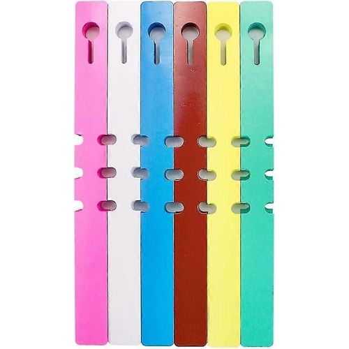 Étiquettes D'arbre En Plastique 600 Pcs Plantes De Jardin Étiquettes 2x21cm Étiquettes Suspendues Enveloppantes (6 Couleurs)