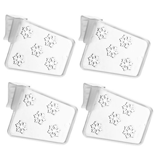 4pcs / Set Réfrigérateur Étagère Séparateurs Clip Design Pratique En Plastique Réglable Réfrigérateur Séparateurs De Garde-Manger Fournitures De Cuisine