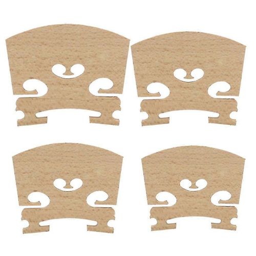 2x Exquis Bois D'érable Violon Violon Pont Instrument De Musique Pièces-Bon