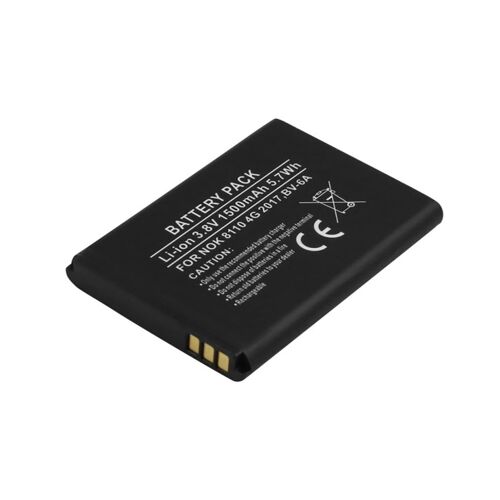 Batterie Li-Ion 3.8v 1500mah Pour Téléphone Nokia 8110 4g 2017 Noir