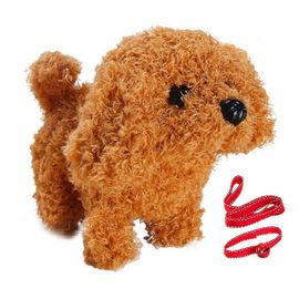 C Bébé Jouet Chien Qui Marche Aboie Queue Remuant En Peluche Interactive Électronique Animaux Jouets Pour Chiots Pour Filles-Bien