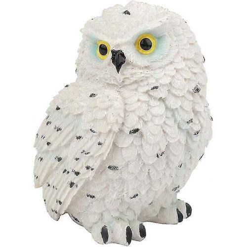 Hibou - Statues De Jardin Et Figures À L'extérieur,Figurine Hibou Décor - Blanc-Bon