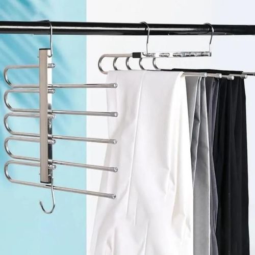 Cintre Pliable - GSRPOP - Cinq en un - Acier inoxydable - Multifonctionnel - Extra long 36cm