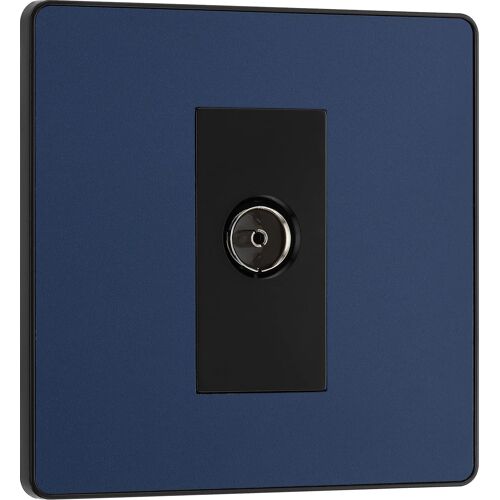 Bg Electrical Evolve Raccord D'Antenne Coaxiale Simple Bleu Mat