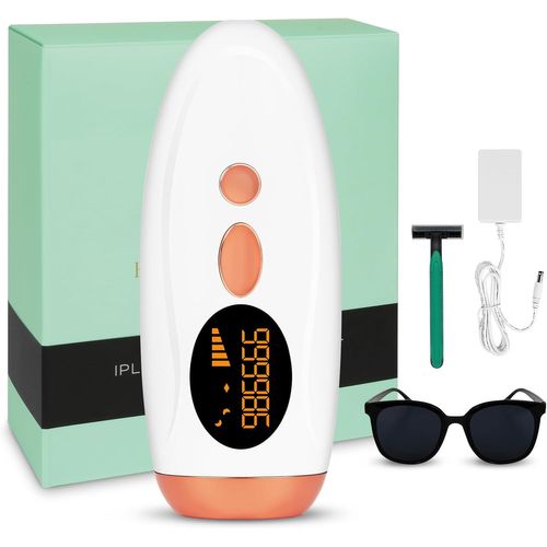 Épilateurs À Lumière Pulsée, Epilateur À Lumière Pulsée Ipl, 5 Niveaux D'énergie, 2 Modes, 999,990 Flashes, Appareil D'épilation Pour Femme Et Homme, Corps, Visage, Aisselles, Maillot