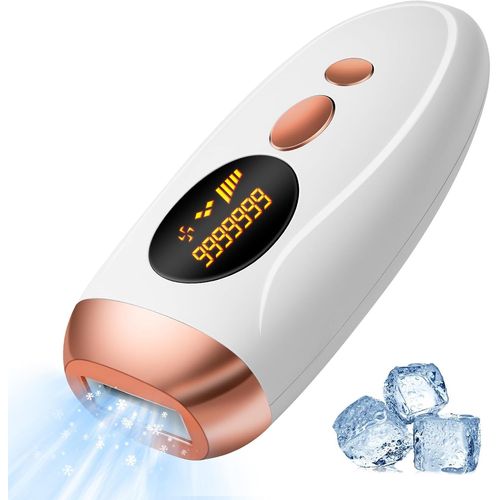 Épilateur Lumière Pulsée Ipl Avec Fonction Refroidissante, 999,999 Flashes, 5 Niveaux D'énergie, Épilation Laser Pour Femme/Homme, Épilateur Electrique Pour Visage, Corps, Bikini, Aisselles