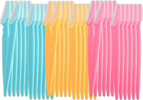 39 Pcs Sourcils Rasoir Shaper Rasoirs Tondeuses pour Femmes et Hommes Visage Épilateurs Polyvalent Exfoliant Visage Rasoir