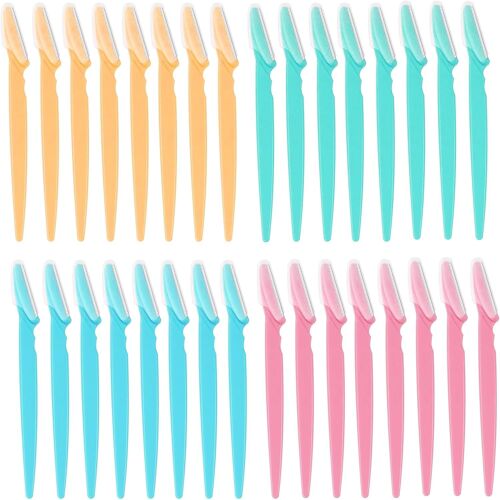 32 Pièces Rasoir À Sourcils, Professionnel Rasoir Visage Rasoirs De Sourcils Eyebrow Rasoir Femme Visage Dermaplaning Visage Pour Femme Et Homme Maquillage, Exfoliant 