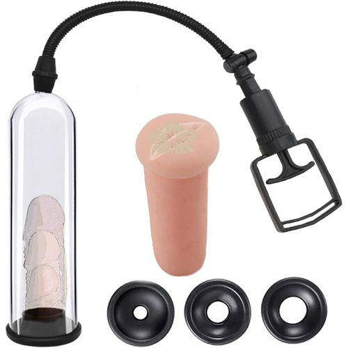 Réservé Aux Adultes Pompe À Pénis Pour Agrandissement Du Pénis Et Érection Du Pénis-Super Aspiration-Pompe À Vide-Masturbateur-Jouet Sexuel Pour Homme Avec.[K445]