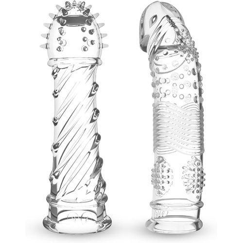 Eryi-Gaines Pour Pénis 3 Pcs. Manchettes De Pénis Manchon De Pénis En Cristal, Manchon De Pénis Transparent, Agrandissement Du Pénis Et Extension, Jouet Sexuel Pour Hommes