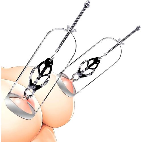 Pinces À Mamelons En Acier Inoxydable Pour Femmes, Pince Teton Sexuelle Avec Design Rotatif Sans Perçage, Idéales Pour Bdsm, Sm Et Bondage ¿ Jouets De Mamelon, Ensemble De Pinces À Mamelons