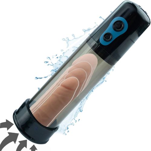Pompe A Vide Sexuelle Homme 26x6cm Pompe À Pénis Xxl Électrique Abs Fops P02-8