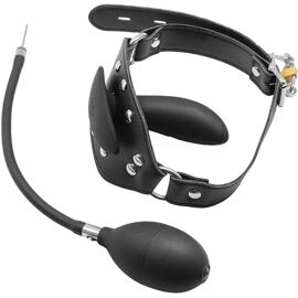 Kal-Bâillon Gonflable Sm Bondage Grand Gode Bâillon Pour Pénis La Bouche Gode En Silicone Noir Boule Gonflable Jouet Sexuel Fétichiste Réglable Femme