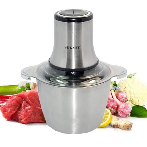 Hachoir Électrique Avec 2 Niveaux de Vitesse et 4 Lames en Inox, Multifonctionnel Hachoir à Viande Viande Capacité de 3.0 L, 800w